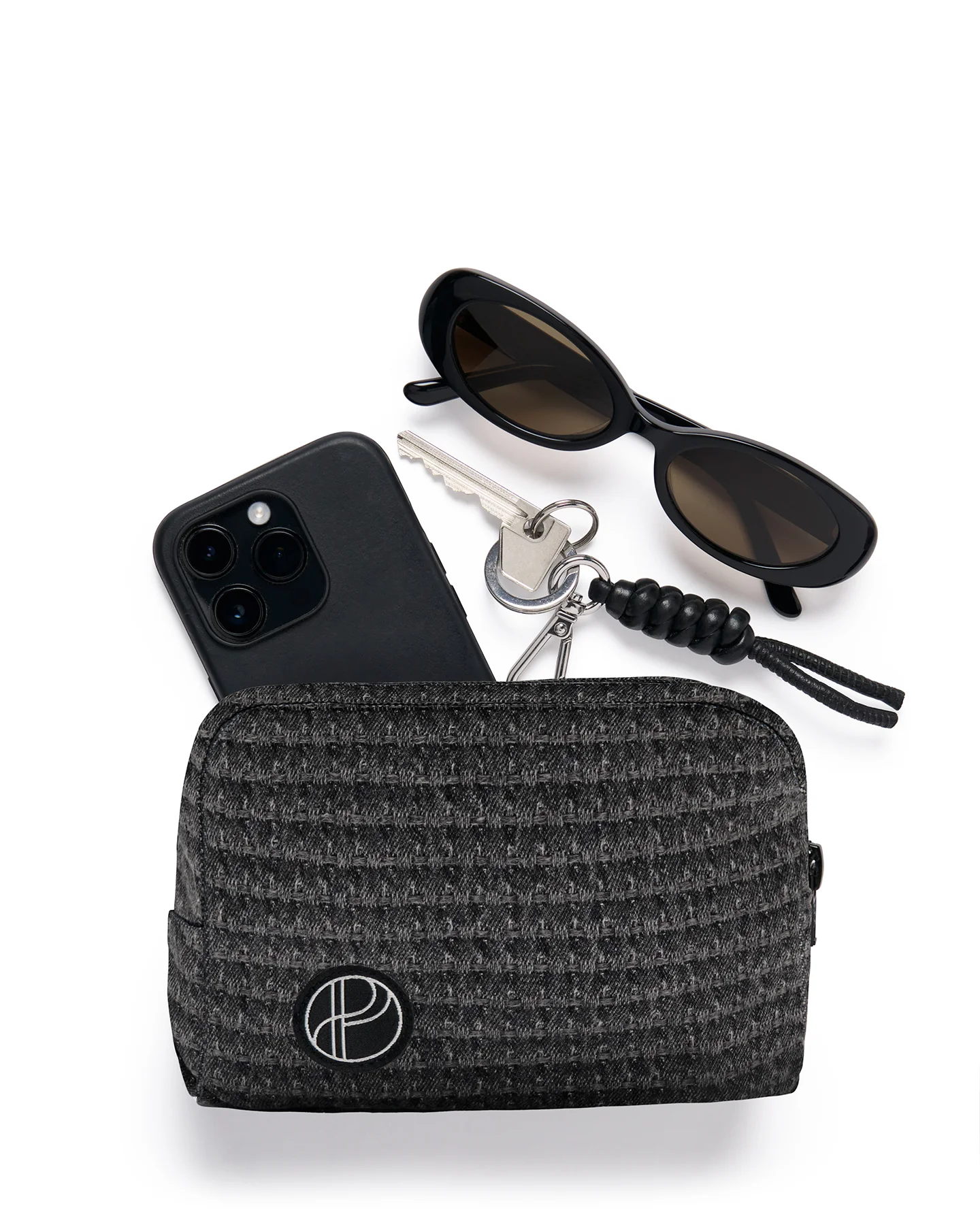 Essentials Pouch - Charcoal Denim - Image 3