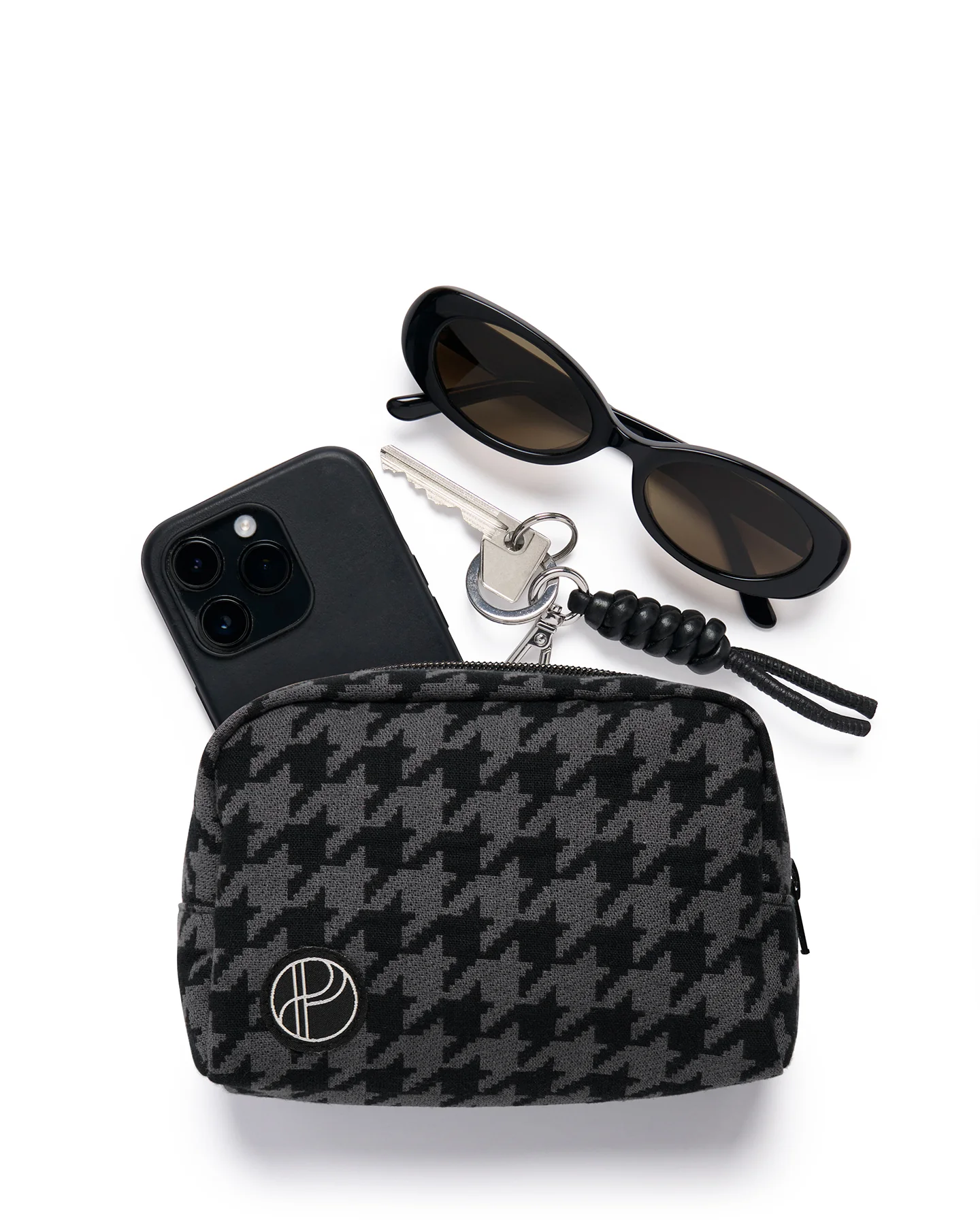 Essentials Pouch - Onyx Houndstooth - Image 3